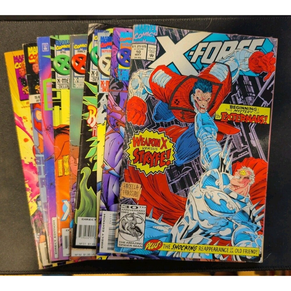 X-Force Comics LOT - 9 Comics - Loose - Good Condition